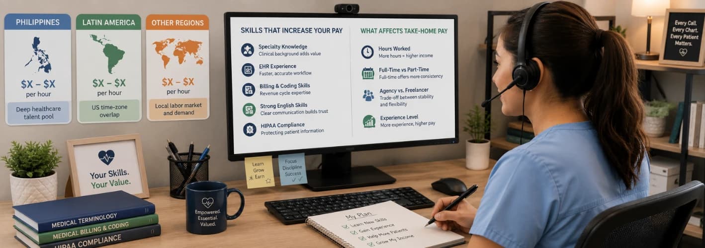 How Much Do Virtual Medical Assistants Earn? Sourced Pay Ranges by Region